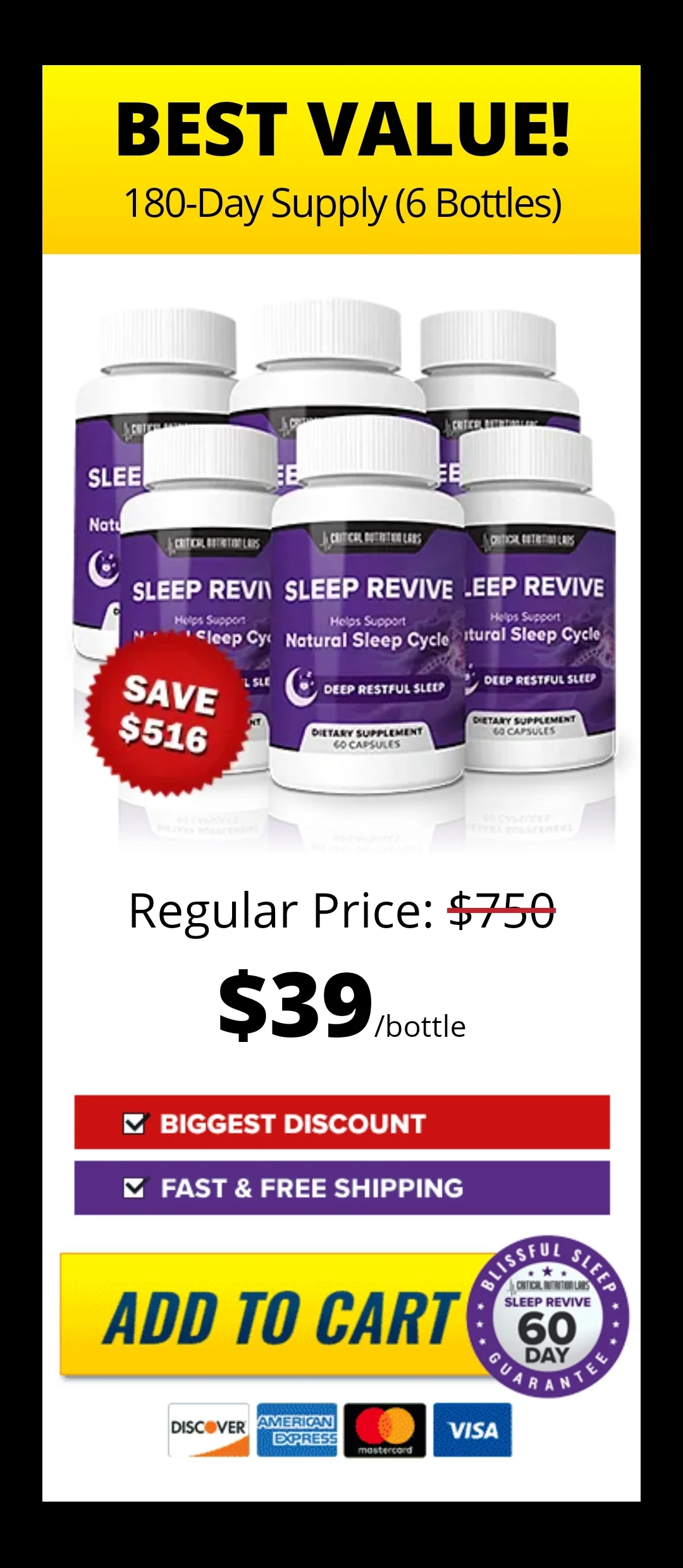 Sleep Revive™ 6 bottles pricing